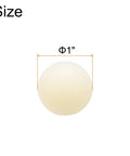 Twenty Pack Nylon Bearing Balls One Inch Diameter Solid Plastic Sphere Precision Engineering Grade showing size measurement of 1 inch.