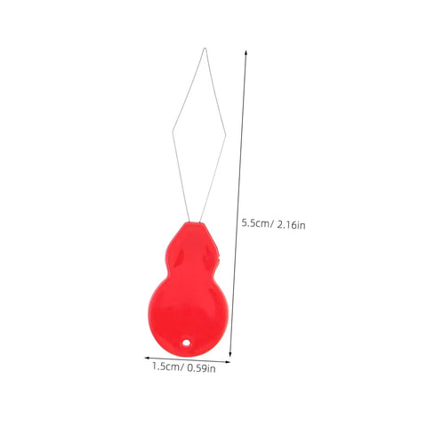 Gourd Shaped Needle Threader 100 Pcs Set For Sewing Machines And Home Use Portable Plastic And Metal Threading Tool With Effortless Threading For Hand Sewing And Embroidery On The Go Travel Friendly Design For Quick Setup And Smooth Threading Every Time. 5.5x1.5cm red threader