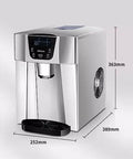 Countertop Ice Maker With 26 Lb Daily Output And 2 Liter Water Dispenser Churning Out Fresh Ice Straight Up In Glossy Silver