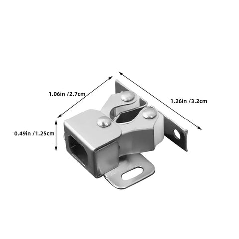 15 Piece Stainless Steel Cabinet Door Latches With Double Ball Catch And Robust Spring Latch Heavy Duty Silver Roller Catch dimensions