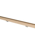 Quality Natural Wood Staircase Handrail Featuring Hella Secure Non Slip Grip Heavy Duty Wall Mount Railing Built For Indoor Outdoor Deck And Garden Quick Diy Install Kit, straight wood railing with metal brackets.