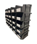 1035 Piece Grade 5 Nut Bolt And Washer Set With Hex Bolts Nuts Lock Washers And Flat Washers In 30 Stackable Plastic Bins