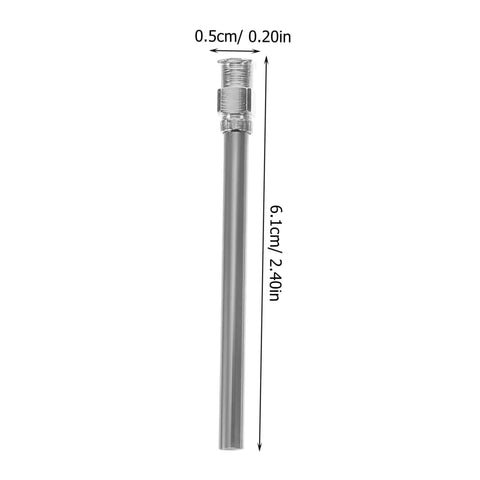 Top Tier Stainless Steel Luer Lock Dispensing Needle 2.40 inch, blunt tip design for precise glue and ink application.