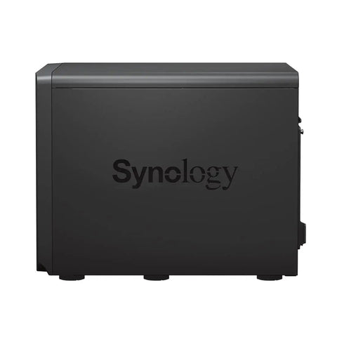 Heavy Duty Business Nas Server With Intel Xeon Cpu 48Gb Ram 24 Tb Ssd Storage Dual 10Ge Ports DSM OS side view with Synology logo