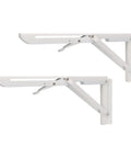 Beefy Wall Mount Folding Shelf Bracket For RVs And Boats, Rustproof Cold Rolled Steel, 90 Kg Load, 34cm Fold Down Table Support