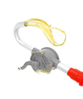 Heavy Duty Hand Crank Barrel Pump For 55 Gallon Drums Oil Diesel Transfer, parts showing liquid transfer and manual crank mechanism.