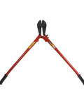 36 Inch Bolt Cutter With Steel Handles, Beefy Vinyl Grips, Flat Grip Ends for 90 Degree Cuts, Center-Cut Jaws for Soft to Hard Metals