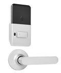 Rock Solid Keyless Entry Door Lock Set Featuring A Super Slick Silver Keypad Deadbolt With Comfortable Lever Handles
