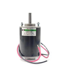 Front view of High Torque 12V DC Brushed Motor, 30W, 3500RPM, Reversible CW CCW, ideal for DIY projects and robotics.
