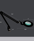 Dope 1200 Lumen LED Magnifying Lamp With Clamp Bifocal 6 Inch Lens Three Light Modes And Adjustable Color Temperature