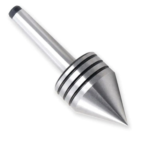 Beefy MT1 Live Bearing Tailstock For Metal And Wood Lathes, Heavy Duty, Smooth Ball Bearing Run, 60 Degree Centers, side view
