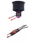 50mm EDF ducted fan with 11 blades, 4300KV RC brushless motor, and 40A ESC, ideal for 4S RC jet airplanes.