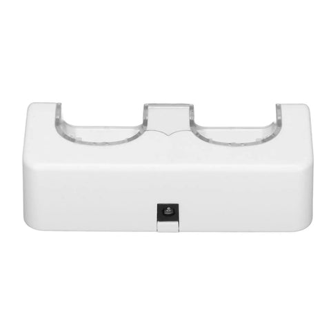 Noiseless Dual Charging Station For Game Remotes, Eco Friendly White Battery Dock With 2800mAh Capacity, Durable ABS, Compact Clutter Free Design