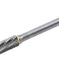 Pro Grade Tungsten Carbide Burr Double Cut Cylindrical With One Quarter Inch Shank For Ferrous Metals Plastic Fiberglass Deburring