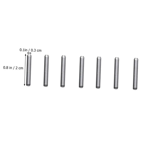 Close-up of metal shafts from 40 Piece DIY Robot Drive Shaft Kit For RC Robots Short Axle Steering Gears Metal Build Upgrade
