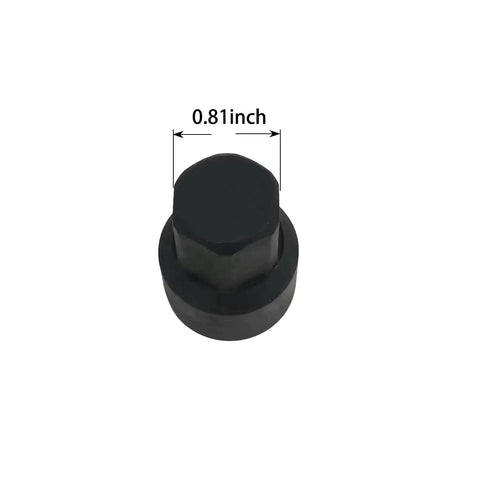 Camshaft Sleeve Socket For BMW B38 B48 B58 Engines 22mm 16PT, top view, black metal tool, 0.81 inch diameter