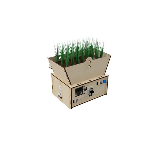 Addon For PicoBricks And MicroBit To Build Dope Space Farming Bots With Sensor Automation And Plant Growth Tracking For STEM Education And Creative Space Garden Simulations, wooden kit