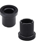 Heavy Duty Upper Lower Control Bushing Kit That Slaps Straight Onto Your John Deere Rig Pack Of Twelve, black poly bushings displayed.