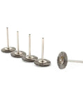 Stainless Steel Wire Wheel Brush Sets 25Mm T Type With One Eighth Inch Shank Crimped Bristle Polishing Wheels arrangement