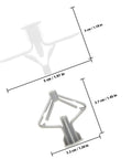 Butterfly shaped nylon wall plugs from 400 Piece Drywall Anchor Kit with self drilling and expansion design for construction