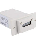 Four Digit Mechanical Pulse Counter Totalizer, Electromagnetic Industrial Counter, DC12V Powered for Water Meter Systems, Electricity Monitoring, Production Line Automation, A Go To Workhorse for High Accuracy and Fast Counting white panel-mount counter