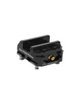Heavy Duty Self Centering Vise Featuring Zero Point Quick Change Design with black finish and adjustable clamps for machining.
