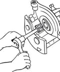 Illustration of Disc Brake Piston Tool For Pushing And Rotating Pistons Back Into The Caliper Pro Grade Two Sided Design in use