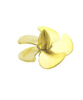 Copper 5 Blade RC Boat Propeller 31mm M4 Prop For 4mm Shaft Right Handed Rotating Prop For Scale Marine Submarine Tug And Fishing Boat