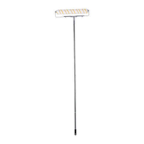 18 Inch Heavy Duty Paint Roller Kit With Sturdy Stainless Steel Extension Pole for easy painting high walls and ceilings.
