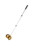 Jiawu Measuring Wheel Lightweight Accurate Distance Tool for Construction Landscaping Projects, Dual 4in Rolling Wheel and Telescopic Rod.