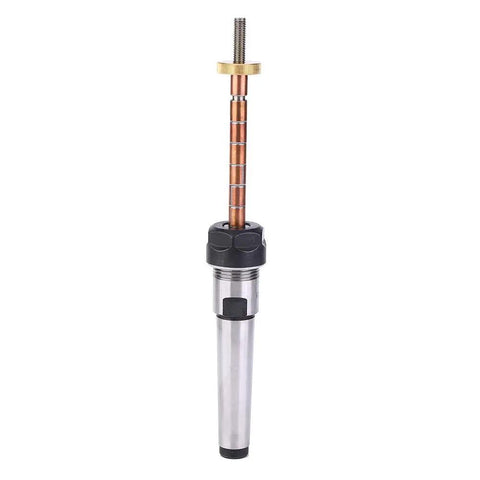 Adjustable Pen Mandrel Kit for Woodturning with 6 Mm Diameter Pro Grade Lathe Accessory, shown vertically in durable steel.
