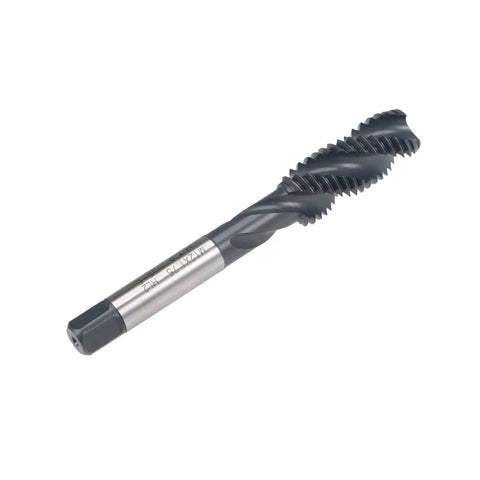 Pro Grade M12 x 1.75 Spiral Flute Thread Tap for Metric Machine Threading HSS Nitriding Coated Round Shank