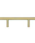 Euro Bar Cabinet Pulls for Kitchen Drawers in Golden Champagne Finish, Sleek Five and One Half Inch Length, Front View