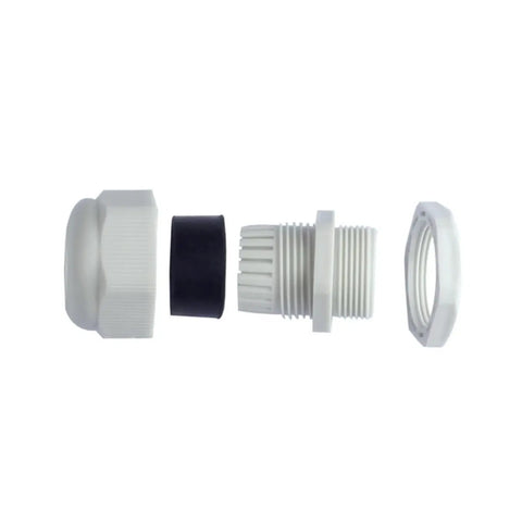30 Pack M16x1.5 Cable Glands And Connectors, White Polyamide Seals For 5.0-10.0mm Cables, plug-and-play fan connector