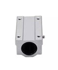 Heavy Duty SC20LUU Linear Bearing Block For 20mm Shaft Smooth Glide Ball Bearing Slider Bushing front view with mounting holes.