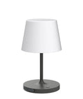 Cordless Outdoor Table Lamp With 4000mAh Battery Waterproof LED Night Light Touch Dimmable Desk Lamp For Patio Camping Home And Restaurant Portable Dark Grey