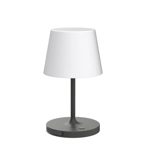 Cordless Outdoor Table Lamp With 4000mAh Battery Waterproof LED Night Light Touch Dimmable Desk Lamp For Patio Camping Home And Restaurant Portable Dark Grey