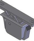 C3-305 Snap-In Grabber Catch for panel thickness .043 to .114 inches, 5 lbs pull force, black plastic construction, side view.