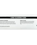 Long cleaning card instructions for card printer maintenance from Run Your Rig Like New Again With This Top Shelf Eight Piece Card Printer Cleaning Kit Including Pre Saturated Long And Short Cards For Flawless Printhead And Roller Tuneups Compatible With Zebra Models.