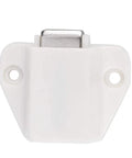 Heavy-Duty Single Door Magnetic Catch Latch For Cabinets And Cupboards With Screws, ABS construction, front view