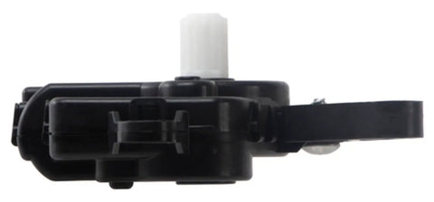 Top Notch Left HVAC Blend Door Actuator For 2015-2019 Kia Soul side view, black plastic material, plug and play installation.