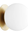 One Light Wall Mount Fixture In Brass Antique Finish, Dope Contemporary Modern Wall Sconce With Damp Location Rating