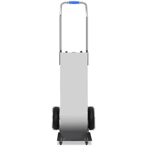 Heavy Duty 1200W Electric Stair Climbing Dolly With Folding Design Handles Ultra Heavy Appliances And Furniture Up To 900 Lbs Easily, rear view.