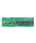 Plug And Play Smart BMS Interface Board For Parallel Battery Banks And Inverter Hookup With RS485 CAN RS232 Ports, top view.
