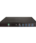 Top Shelf 17 Inch HD LCD KVM Console With 8 Port Switch, VGA USB And PS2 Ports, Integrated Keyboard And Mouse connection ports view