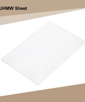 UHMW Plastic Sheet 8 X 10 X 1/16 White, Ultra High Molecular Weight Polyethylene Sheet displayed at an angle