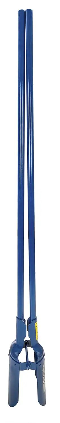 Heavy Duty Post Hole Digger With 48 Inch Steel Handle, 6.25 Inch Point Spread, Welded Tubular Steel Yokes For Digging In Hard Soil