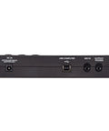 TD-07KV Electronic V-Drums Kit back panel with USB, audio input, output jacks, showcasing connectivity options