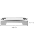 Saltwater Ready Marine Grade Stainless Steel Strap Webbing Clips With Burrfree Finish And Corrosion Resistance, Heavy Duty Deck And Yacht Rigging Hardware For Secure Anchor Grip On Rugged Boating 5cm x 0.9cm clip