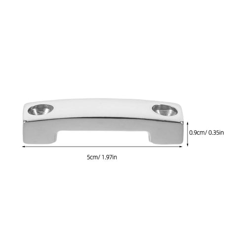 Saltwater Ready Marine Grade Stainless Steel Strap Webbing Clips With Burrfree Finish And Corrosion Resistance, Heavy Duty Deck And Yacht Rigging Hardware For Secure Anchor Grip On Rugged Boating 5cm x 0.9cm clip